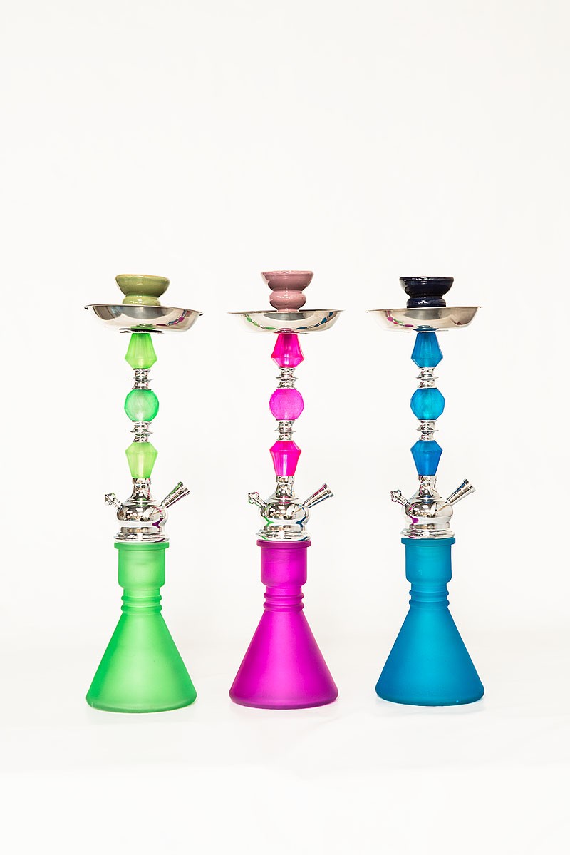 Shisha de cristal y metal (51 cm)