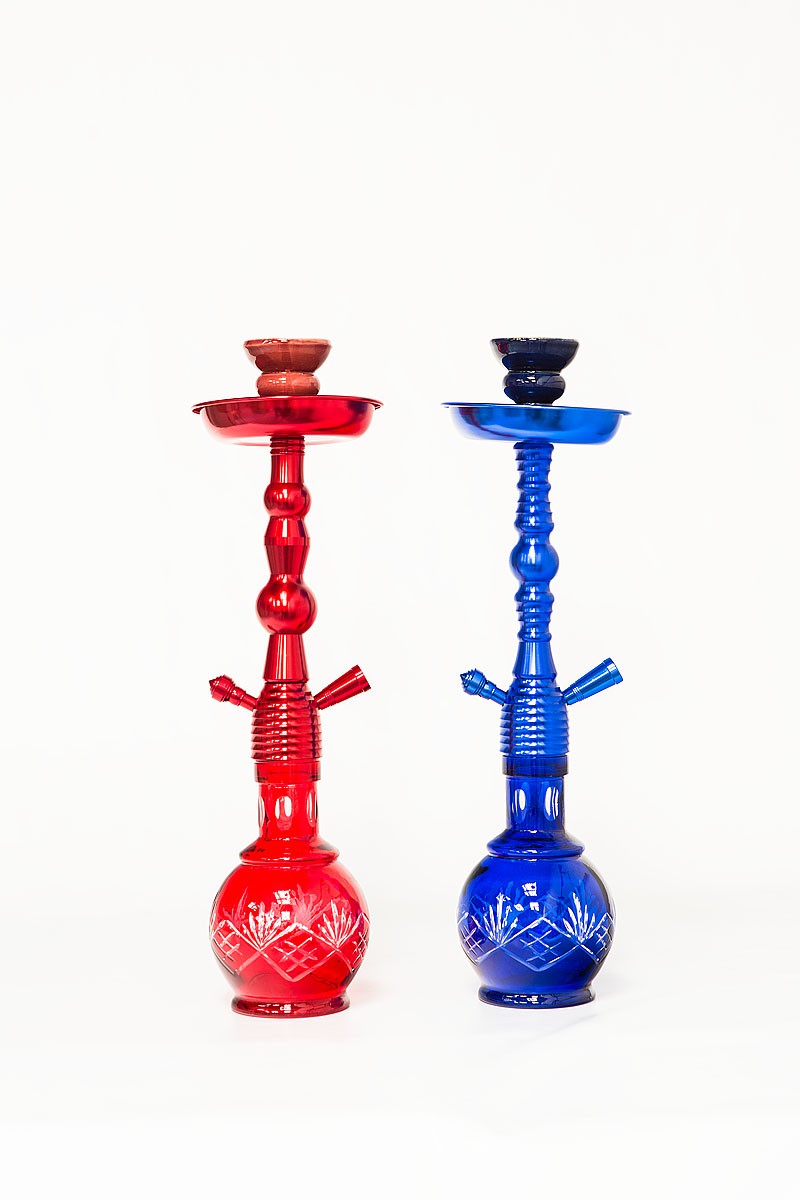 Shisha de cristal y aluminio (42 cm)