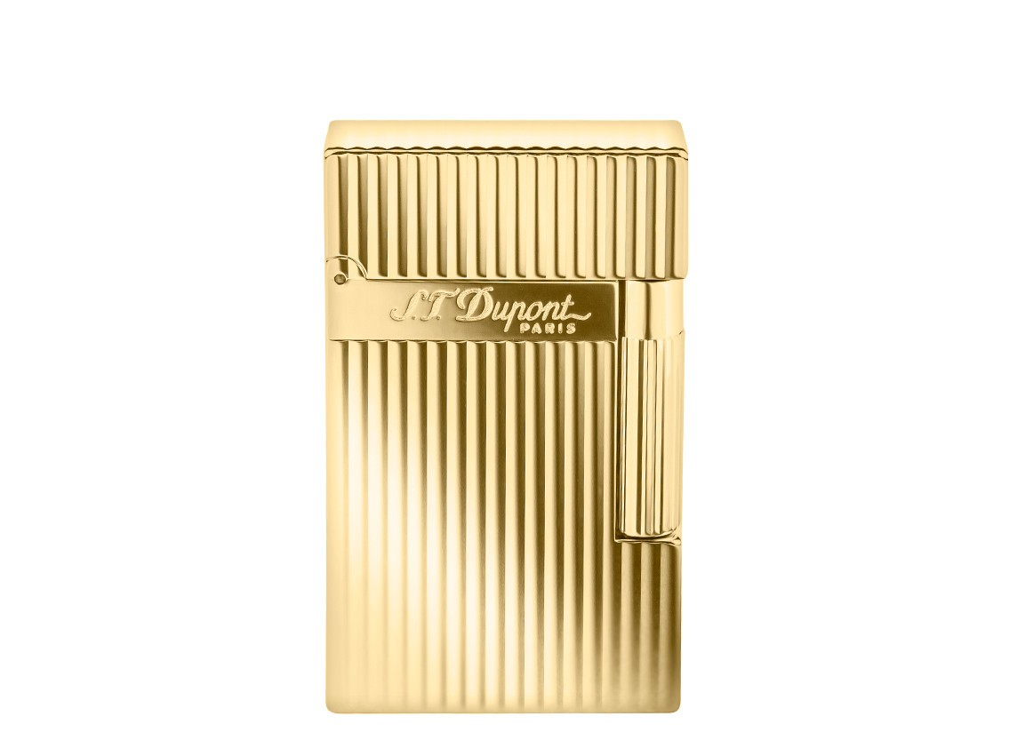 S.T. Dupont Ligne 2 Argent Vertical Lines Oro Amarillo